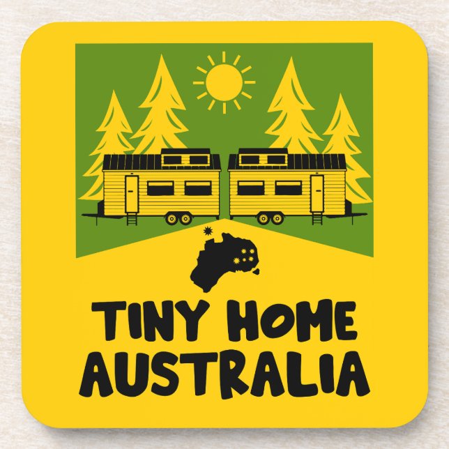 Porta-copo Tiny House Home Austrália (Frente)