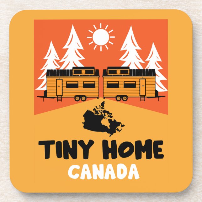 Porta-copo Tiny House Home Canadá (Frente)