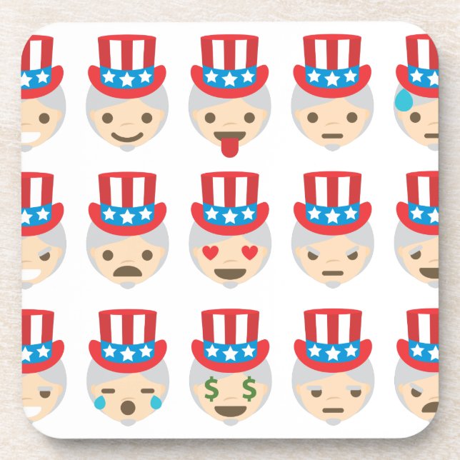 Porta-copo tio sam emoji (Frente)