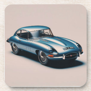 Porta-copo Tipo E, Jaguar Coupe (Azul)