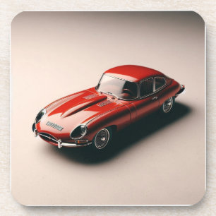 Porta-copo Tipo E, Jaguar Coupe (Vermelho)