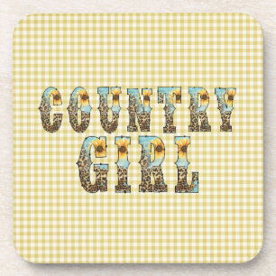 Porta-copo Tipografia de Country Girls