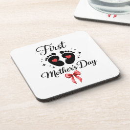 Porta-copo Tipografia do Dia das Mães do Arco Vermelho Modern