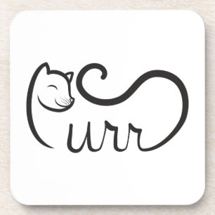 Porta-copo Tipografia Purr PRETA