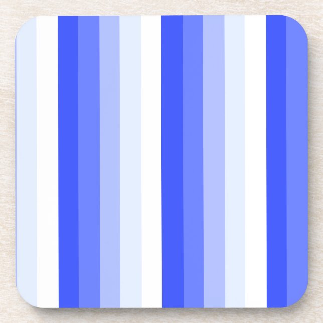 Porta-copo Tiras de sombra azuis reais (Frente)