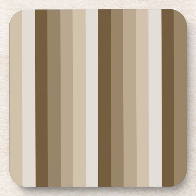 Porta-copo Tiras de sombra castanhas (Frente)