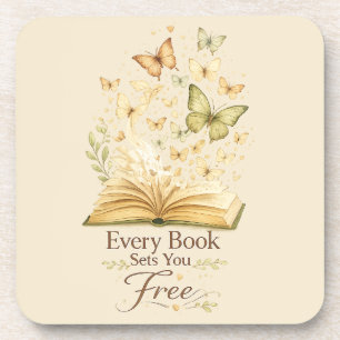 Porta-copo Todo Livro Liberta Borboleta Amante de Livros