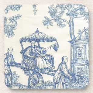Porta-copo Toile em azul & em branco