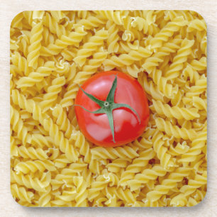 Porta-copo Tomate com massa fusilli