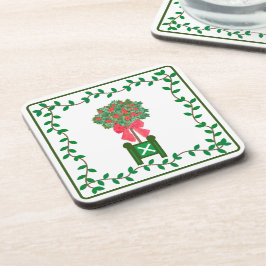 Porta-copo Tópicos de Natal Holly Berry Topiary Beve