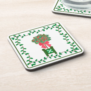 Porta-copo Tópicos de Natal Holly Berry Topiary Beve