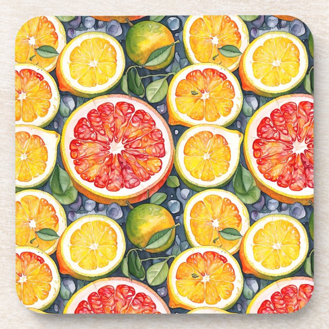 Porta-copo Toranjas, Limões e limões Citros (Frente)