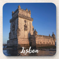Torre de Belem ao pôr do sol em Lisboa, Portugal