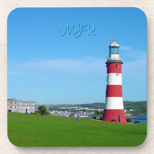 Porta-copo Torre de Smeaton, O Hoe, Plymouth (Frente)