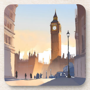 Porta-copo Torre do Relógio Big Ben Londres Inglaterra Rein