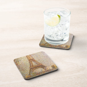 Porta-copo Torre Eiffel por Georges Seurat, Arte Fino Antigo