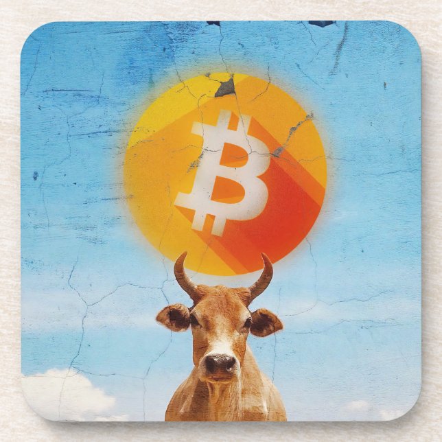 Porta-copo Touro Resiliente Bitcoin (Frente)