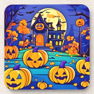 Porta-copo Trabalho de arte de Mansão de Spooky Halloween