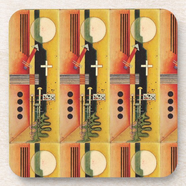 Porta-copo Trabalho de arte de pintura de Abstrato moderno Ka (Frente)