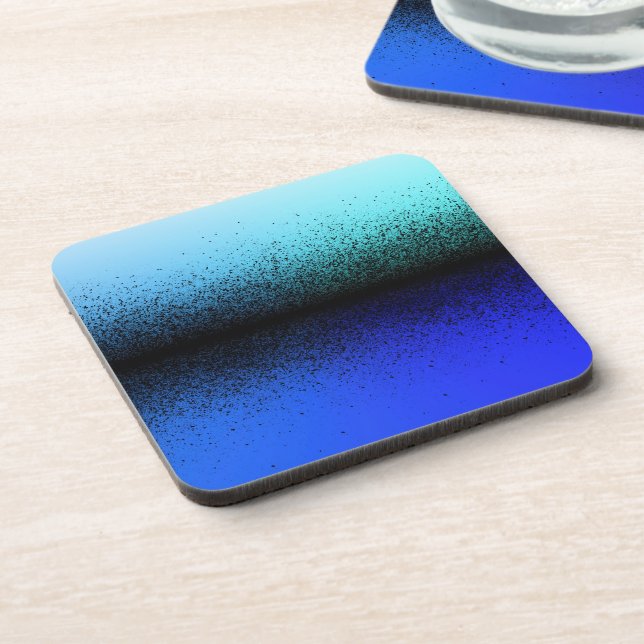 Porta-copo Trabalho de arte preto azul (Left Side)