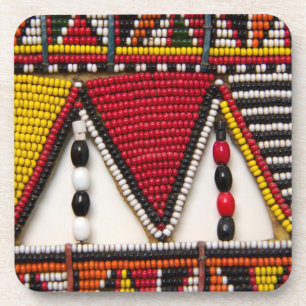 Porta-copo Trabalho de Beade Tribal de Maasai