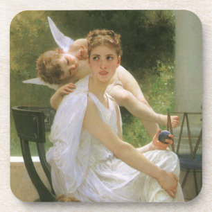Porta-copo Trabalho interrompido por Bouguereau, Angel Portra