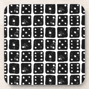 Porta-copo Traço preto e branco 1-6 Linocuto russo