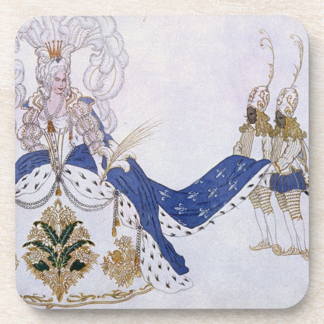 Porta-copo Traje o design para a rainha e suas páginas, de S (Frente)