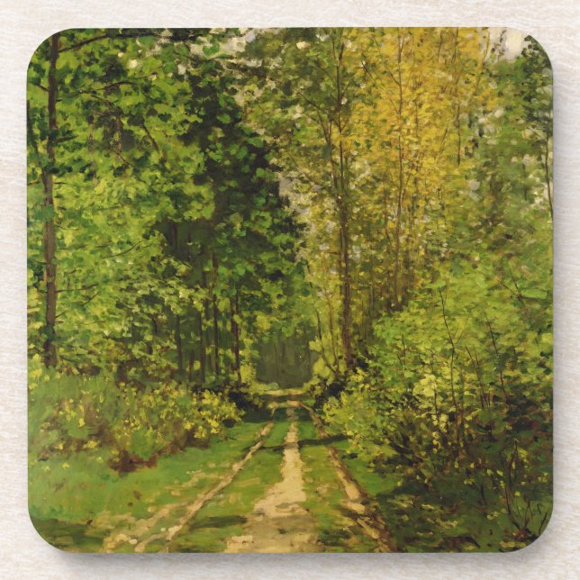 Porta-copo Trajeto arborizado de Claude Monet | (Frente)