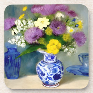 Porta-copo Tranquilo Vase das Flores Impressão