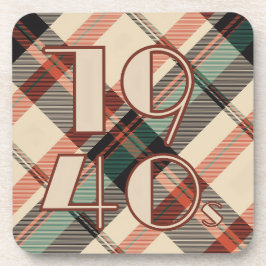 Porta-copo travesseiro da Xadrez dos anos 40