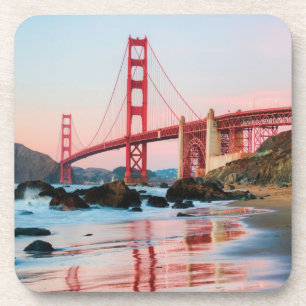 Porta-copo travesseiro decorativo da ponte ouro