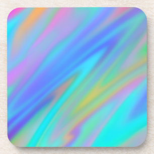 Porta-copo Trendy luxuoso azul roxo, azul, holográfico