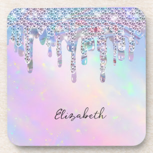 Porta-copo Trendy Rainbow Glitter Drives Holographic