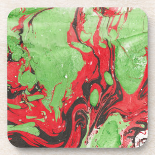 Porta-copo Trendy Red Green Abstrato Modern Modelo