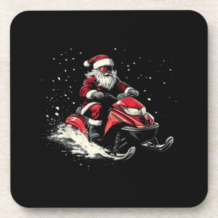 Porta-copo Trenó a Motor de Snowmobile do Papai Noel Natal En