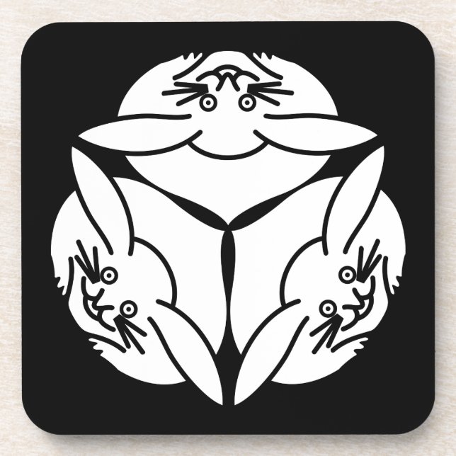 Porta-copo Três coelhos (Frente)