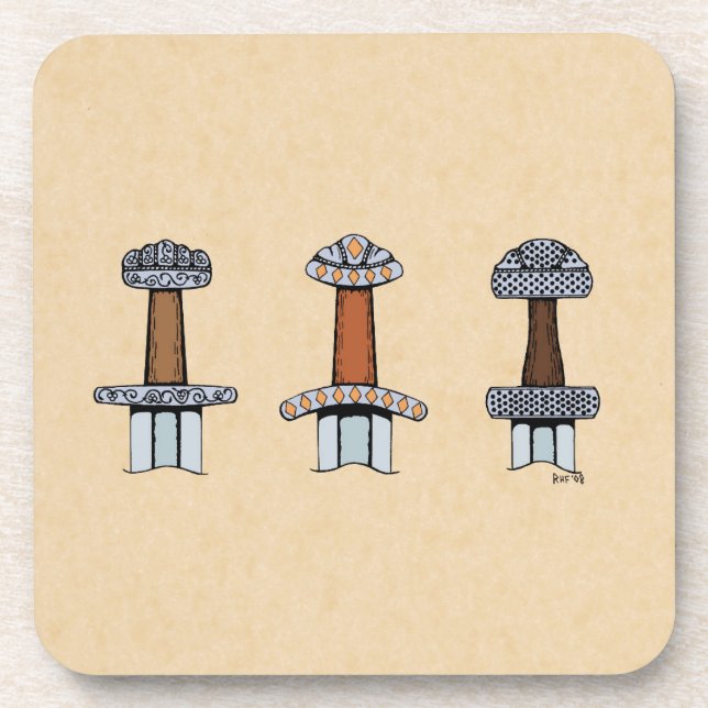 Porta-copo Três Espadas de Viking Hilts (Frente)