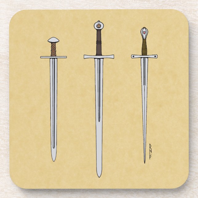 Porta-copo Três Espadas Medievais 2016 (Frente)