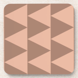 Porta-copo Triângulos Grandes Geométricos Mocha Mousse Rosa D