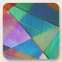 Triângulos modernos e coloridos, formas trapezoide