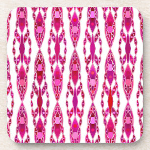 Porta-copo Tribal Batik - Burqundy e Fuchsia Rosa