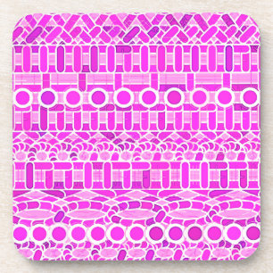 Porta-copo Tribal Batik - tons de orquídea e violeta