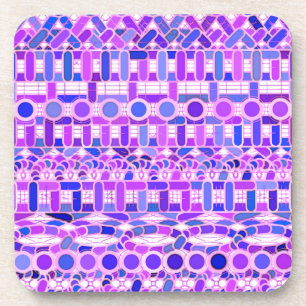 Porta-copo Tribal Batik - tons violeta roxa