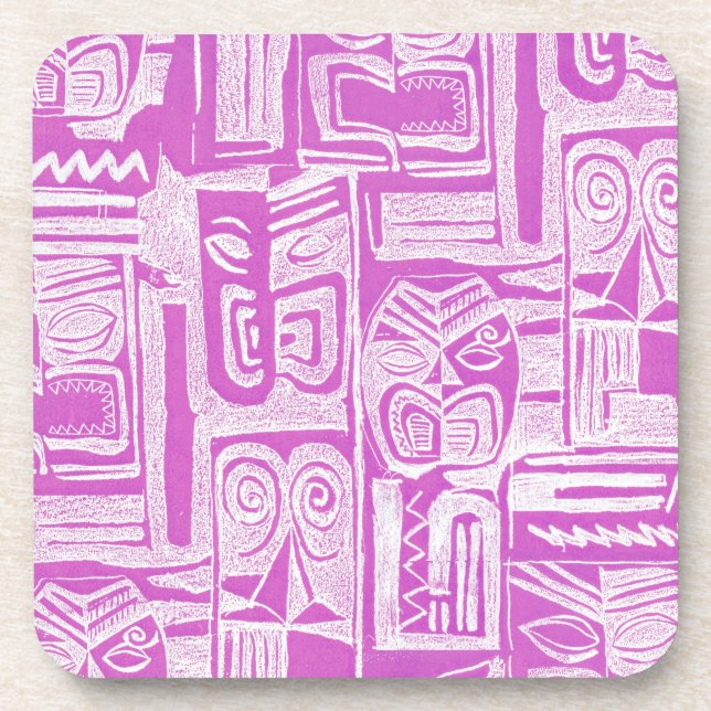 Porta-copo tribal em lilac (Frente)