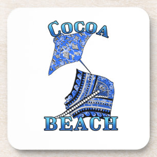 Porta-copo Tribal Stingray de férias na Flórida de Ccoa Beach