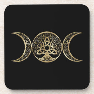 Porta-copo Triple Moon Tree of Life Triquetra