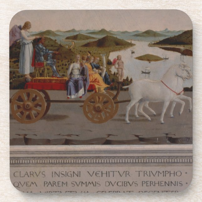 Porta-copo Triumph de Federigo a Dinamarca Montefeltro, duque (Frente)