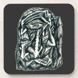 Porta-copo Triumvirato, desenho a tinta