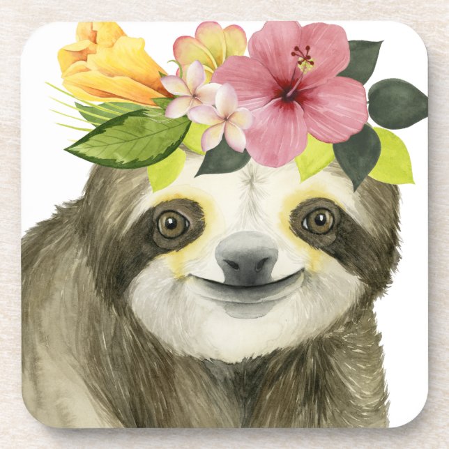 Porta-copo Tropical Halo | Sweet Sloth (Frente)